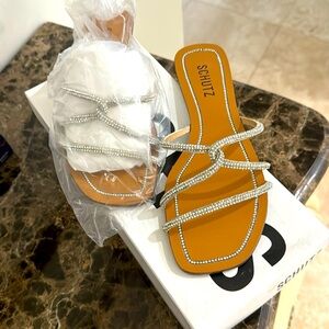 Schultz Honey Crystal Sandal 7.5 NEW in Box